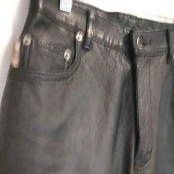 Vintage Wash & Wear  Genuine leather pants - Picture 3 of 8